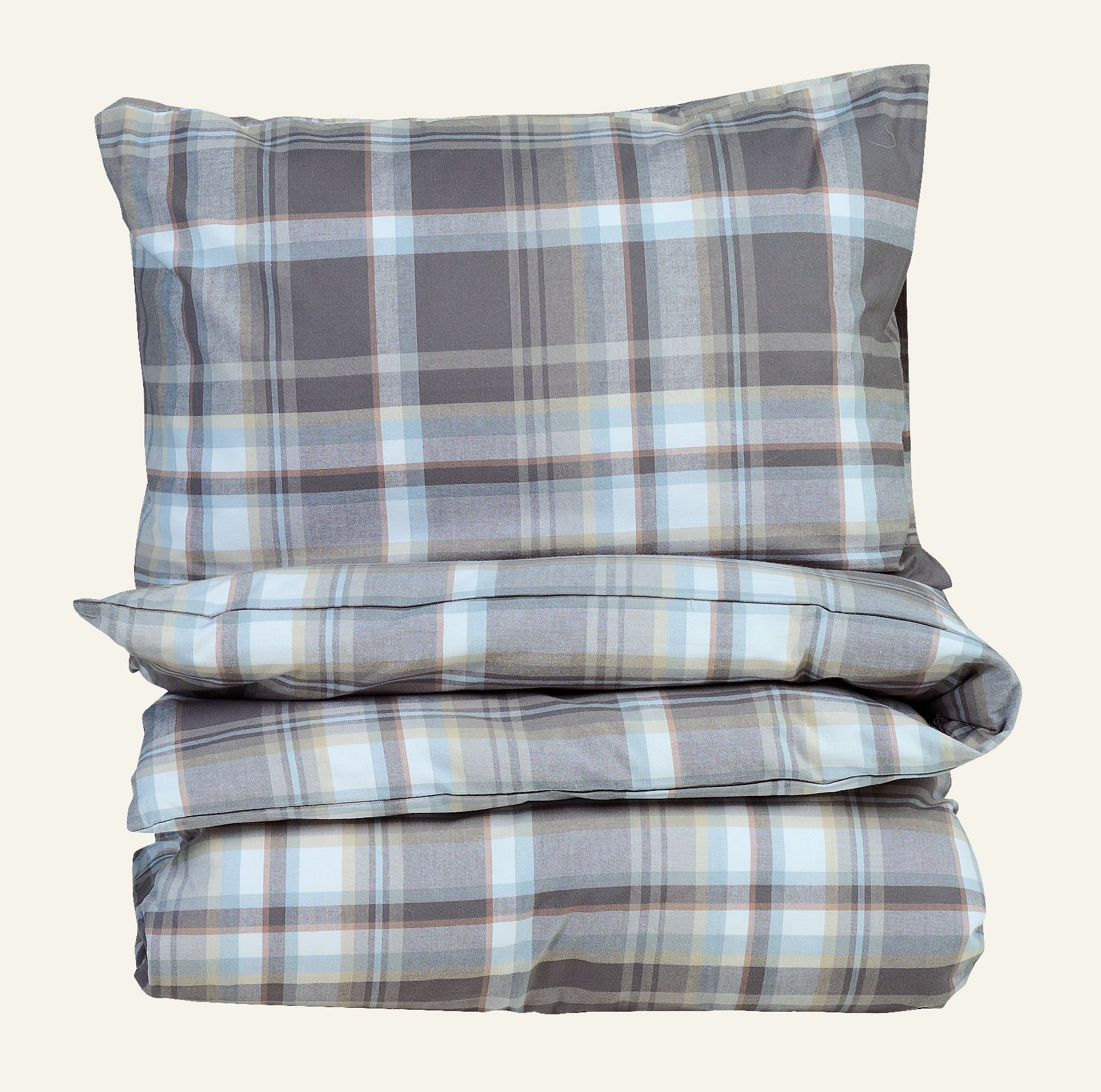 Voodipesukomplekt lõimvärvitud flanell mitmevärviline - 150x210+50x60 cm mitmevärviline - 1