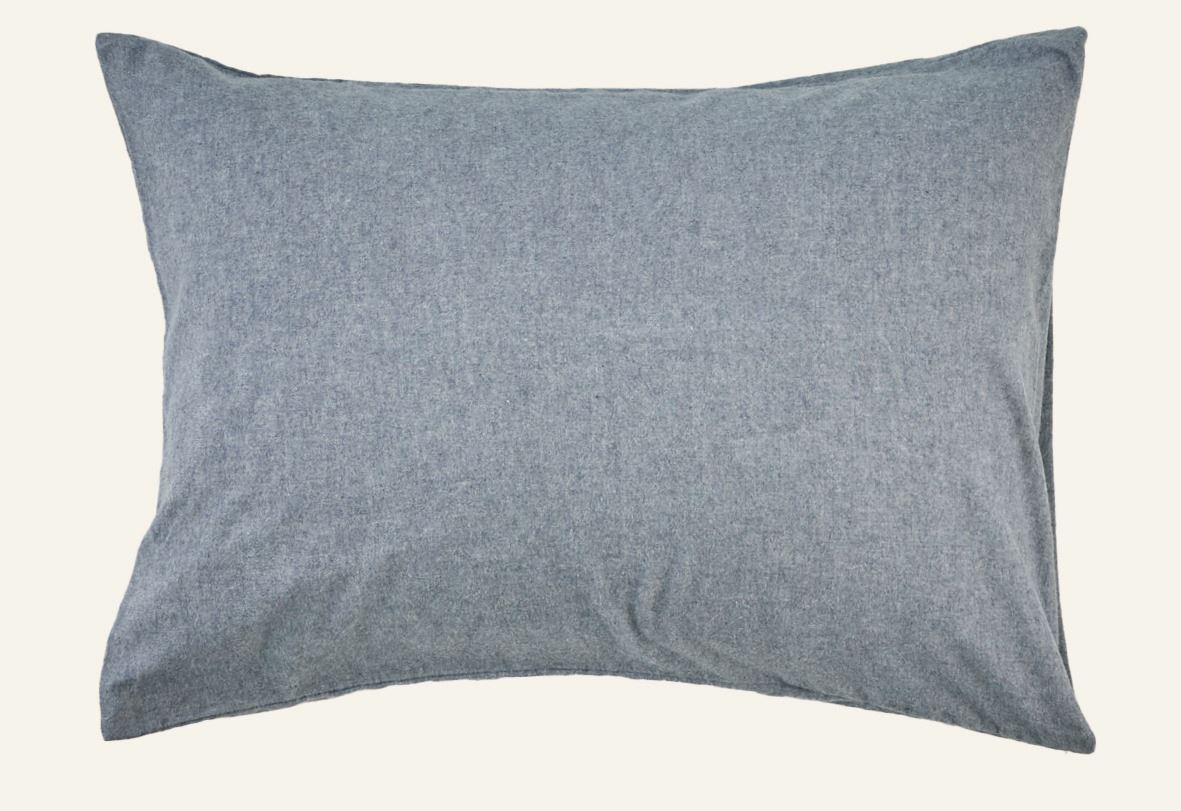 Lõimvärvitud flanellist padjapüür sinakashall - 50x60 cm sinakashall - 1