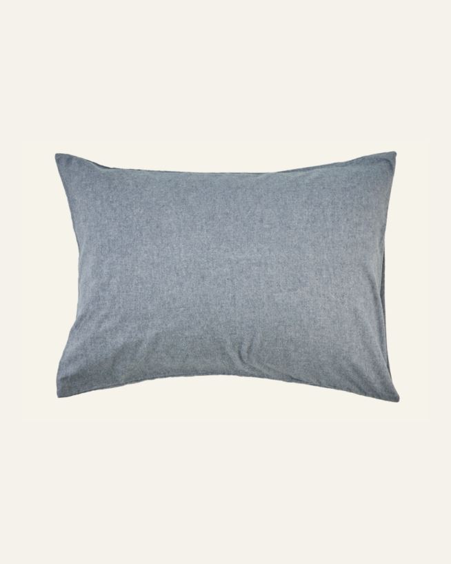 Lõimvärvitud flanellist padjapüür sinakashall - 50x60 cm sinakashall - 1