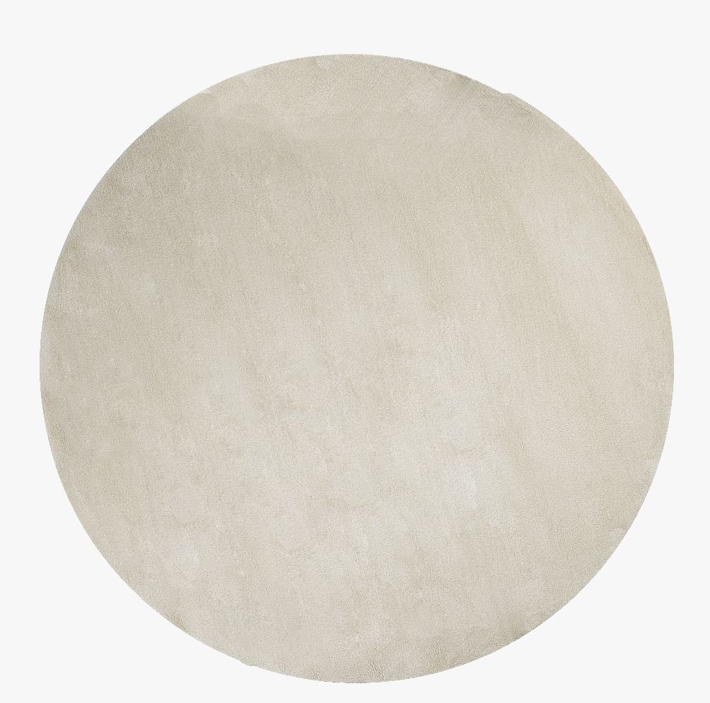 Ümmargune vaip hele beige - ø200 cm hele beige - 1