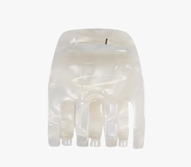 Juukseklamber loodusvalge - 4,5x3,4x4,2 cm loodusvalge - 1