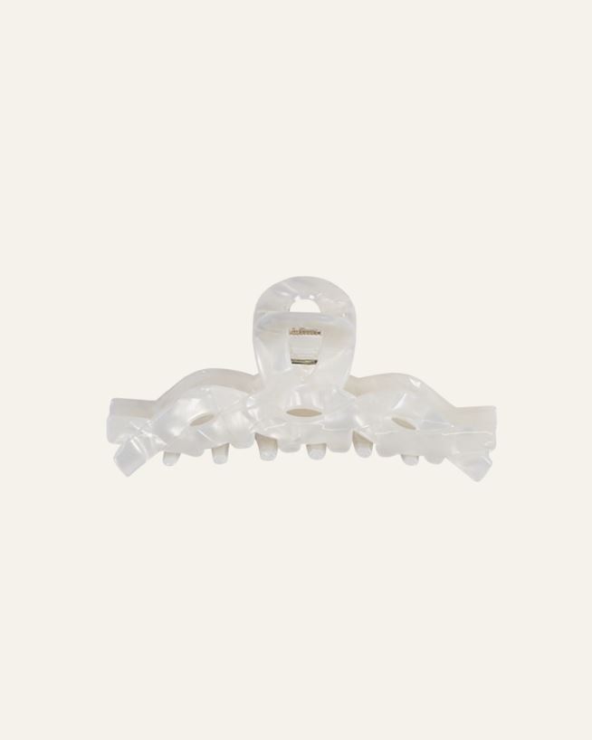 Juukseklamber loodusvalge - 3,8x5,1x4,5 cm loodusvalge - 1