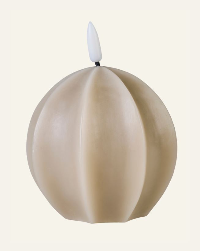 Led-küünal beež - 9,5x9,5x12,5 cm beež - 1