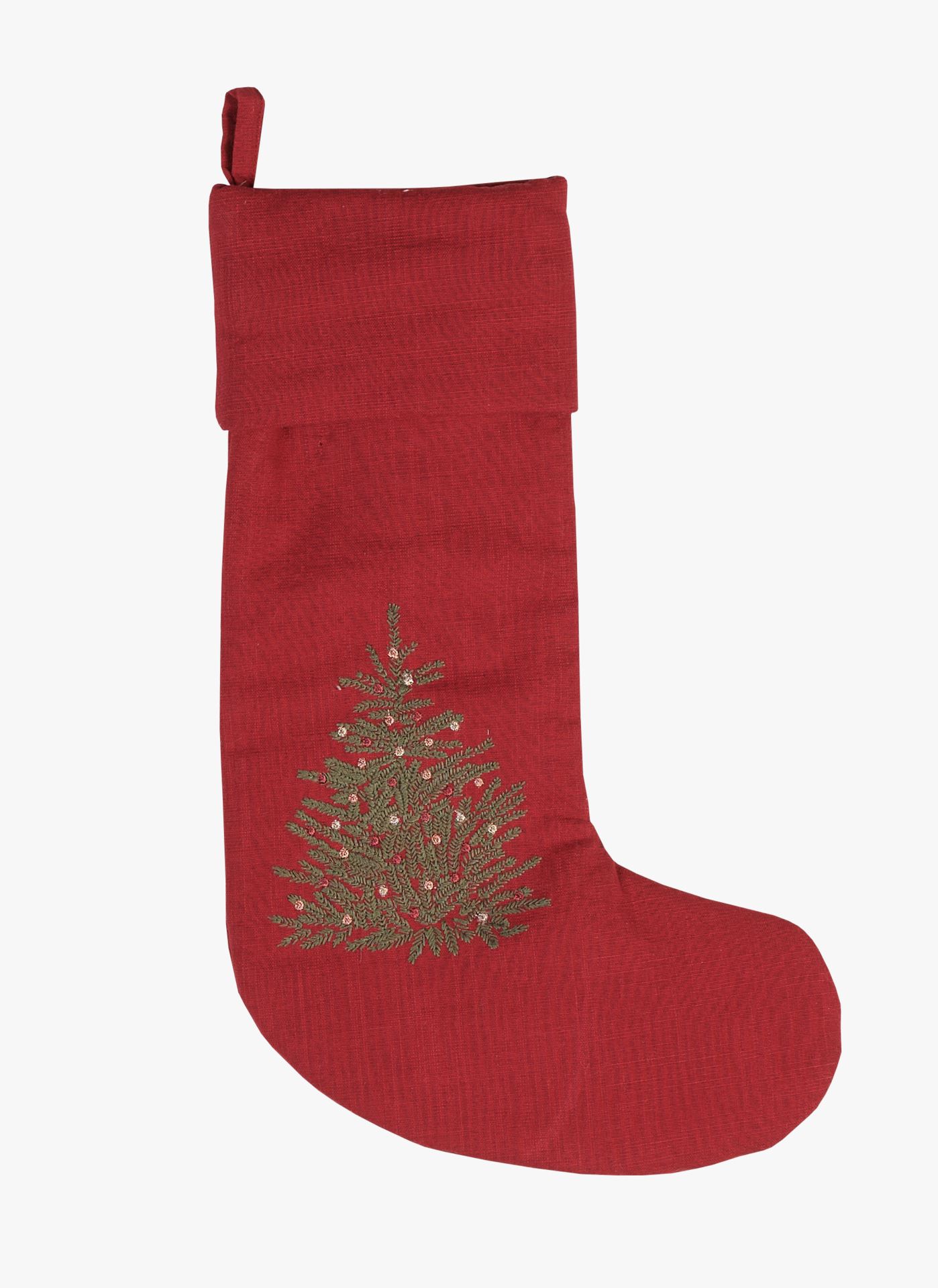 Jõulusokk punane - 18x45 cm punane - 1