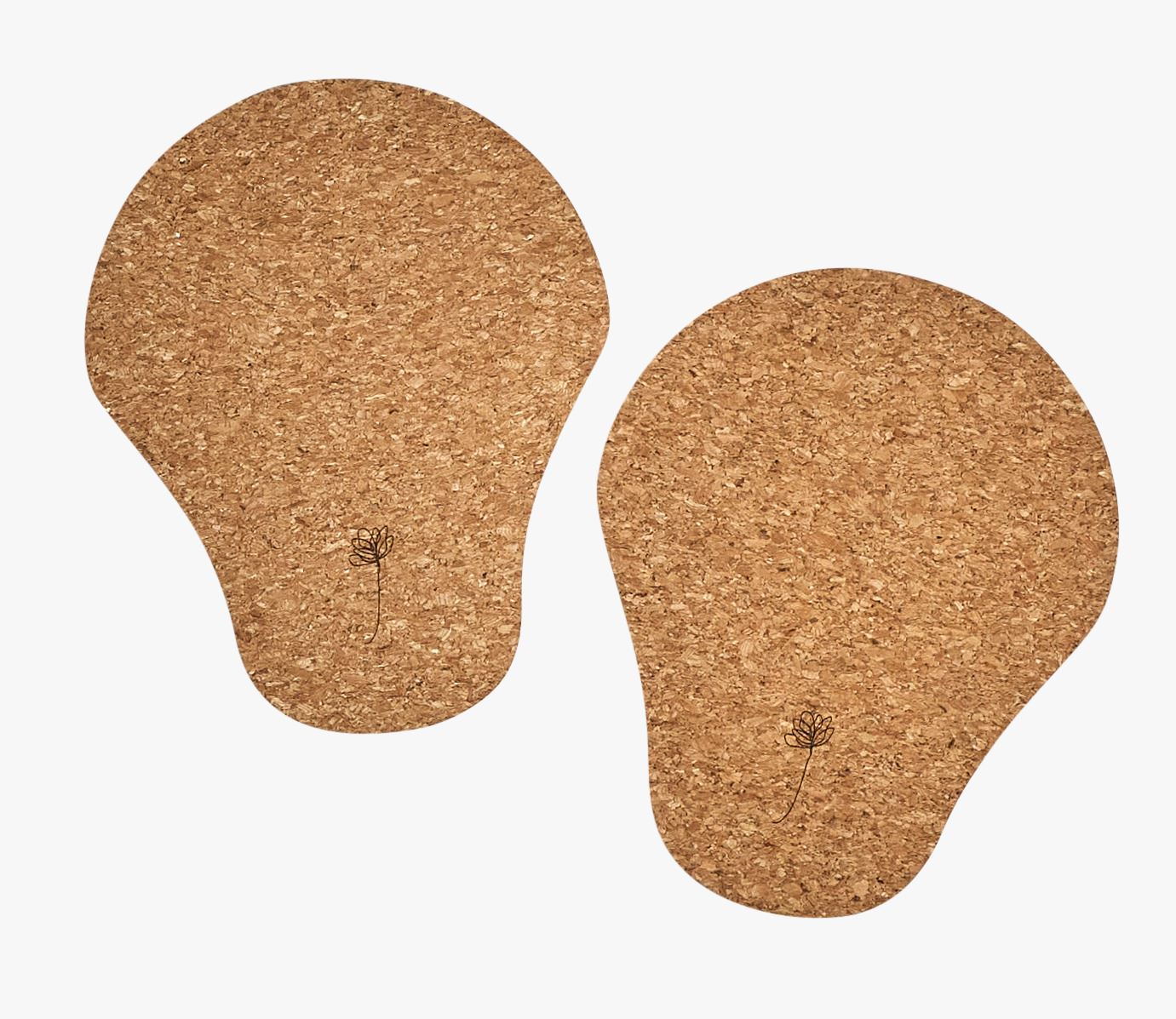 Põranda liugurid naturaalne toon - 18x22,5x0,8 cm naturaalne toon - 1