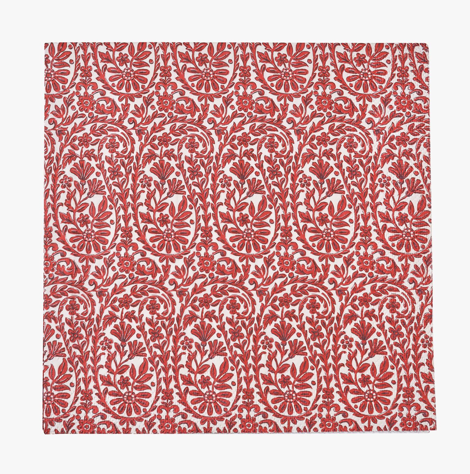 Õhtusöögi salvrätikud mitmevärviline/punane - 40x40 cm mitmevärviline/punane - 1