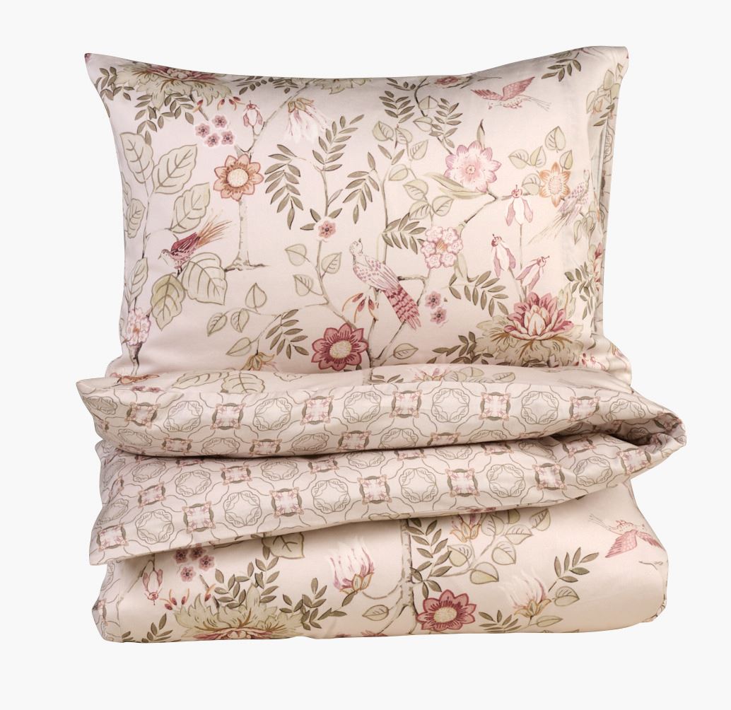 Voodipesukomplekt mitmevärviline/roheline - 150x210 cm mitmevärviline/roheline - 1