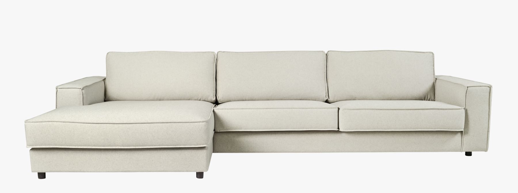 3-kohaline diivan lamamisosa vasakul naturaalne toon - 315x156x79 cm naturaalne toon - 1