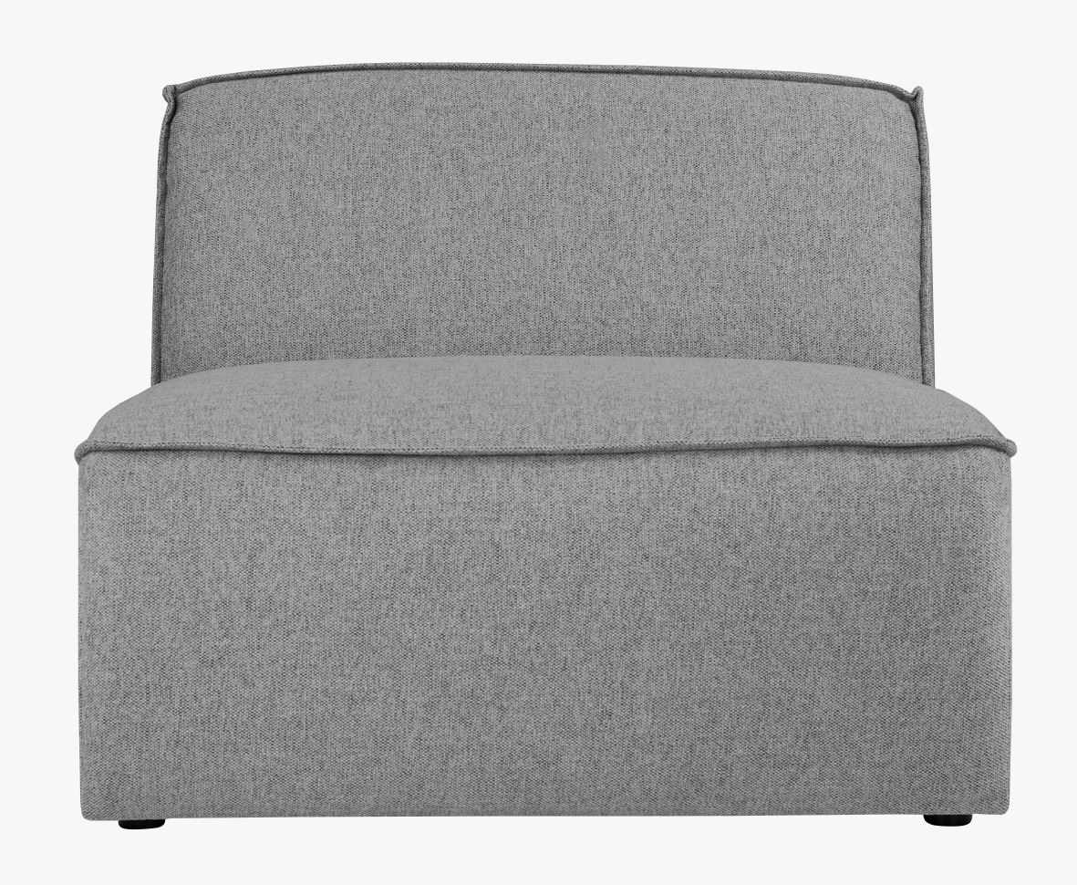 1,5-kohaline mooduldiivan käetoeta hall - 90x93x73 cm hall - 1