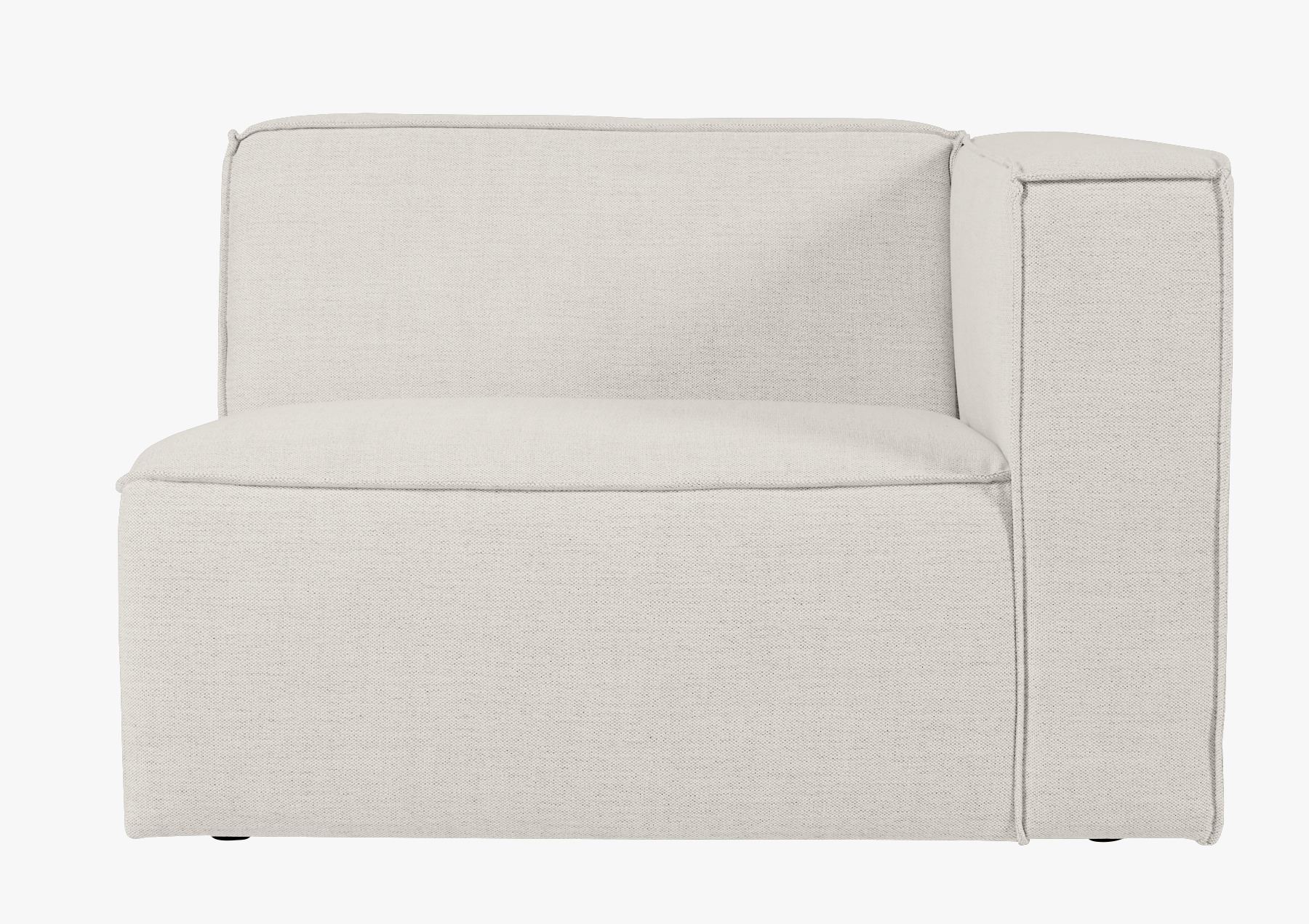 1,5-kohaline mooduldiivan/ käetugi paremal naturaalne toon - 110x93x73 cm naturaalne toon - 1