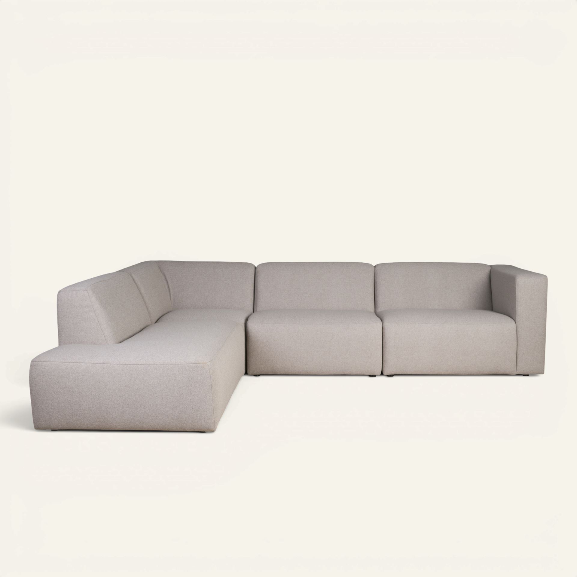 Mooduldiivan 4 osa avatud ots vasakul beež - 293x227x73 cm beež - 1