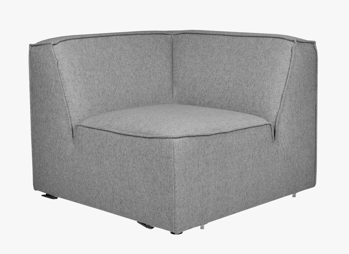 Mooduldiivani nurgaosa hall - 93x93x73 cm hall - 1