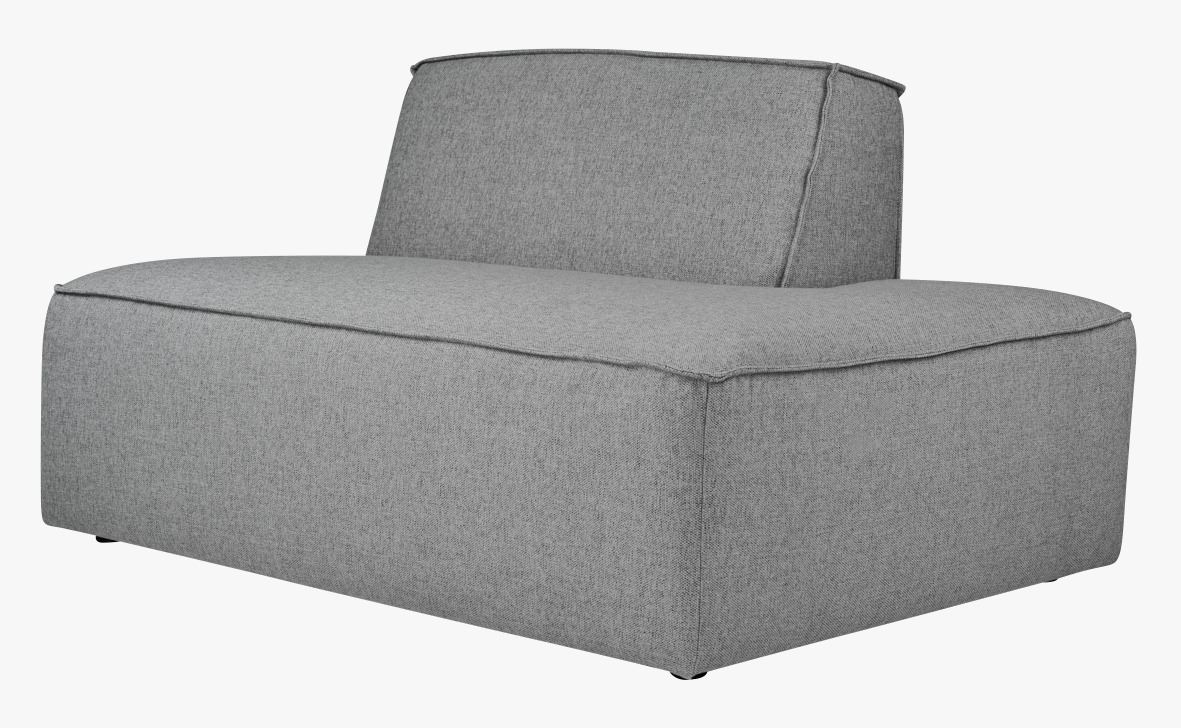 Moodul-nurgadiivan avatud paremale hall - 134x93x73 cm hall - 1