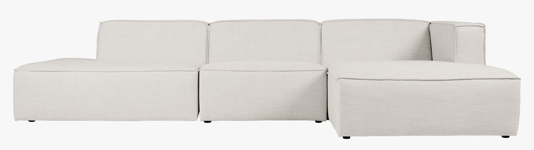 3-kohaline diivan avatud vasakule naturaalne toon - 153x338x73 cm naturaalne toon - 1