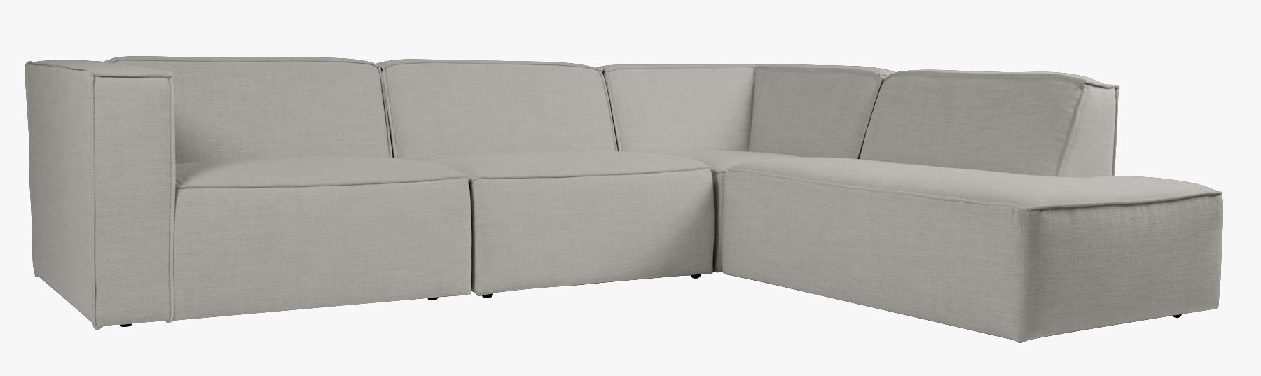 4-kohaline nurgadiivan avatud paremale hall - 293x227x73 cm hall - 1