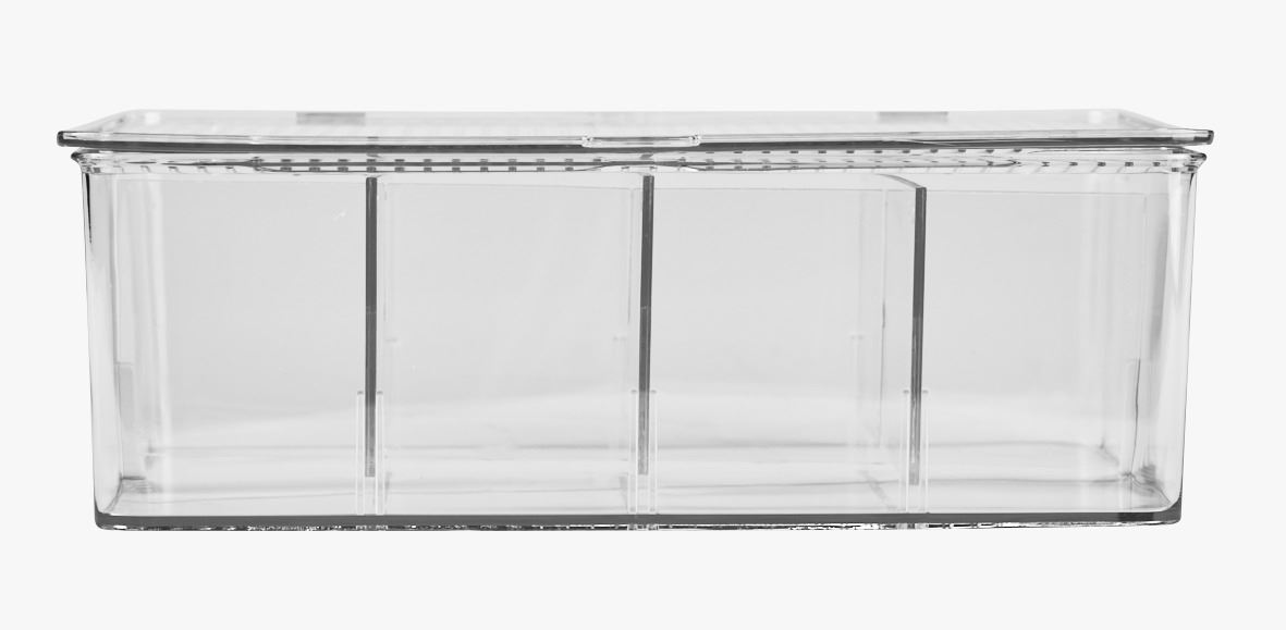 Säilitusnõu läbipaistev - 17,3x27,5x9,5 cm läbipaistev - 1