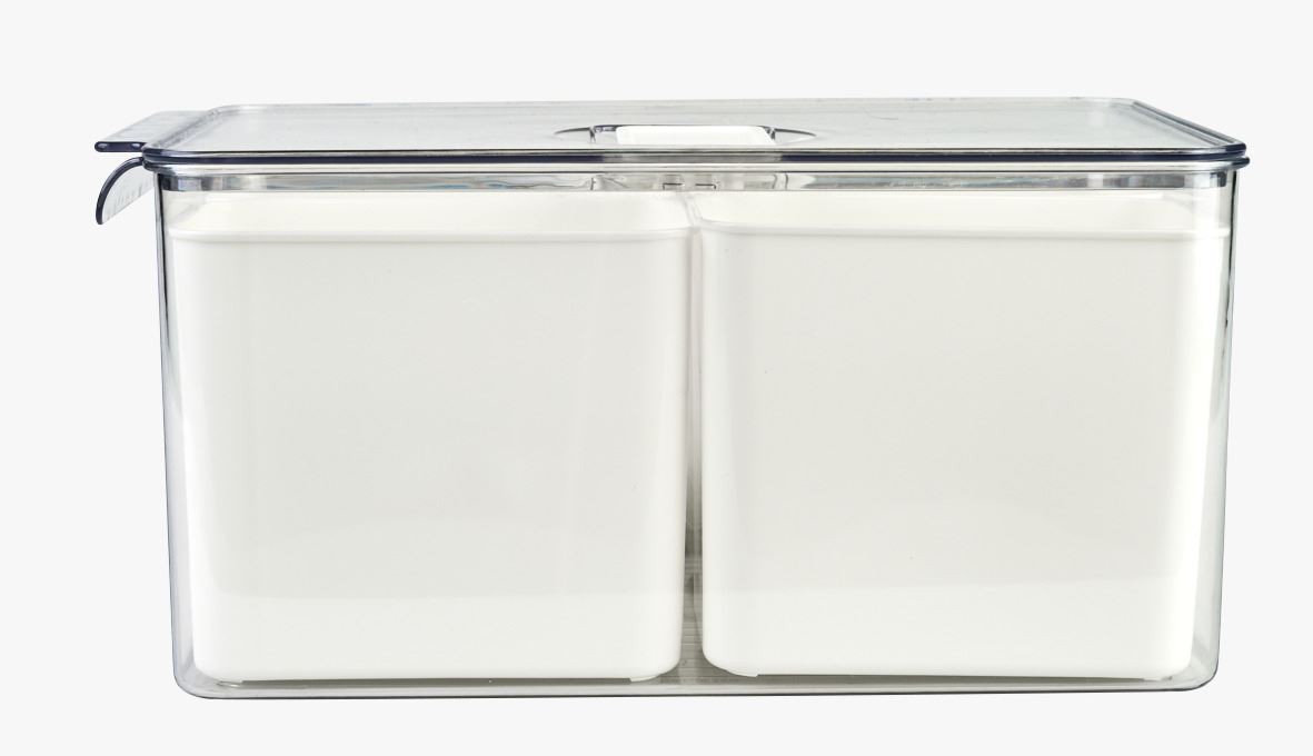 Säilitusnõu loodusvalge - 21x32,5x15,5 cm loodusvalge - 1