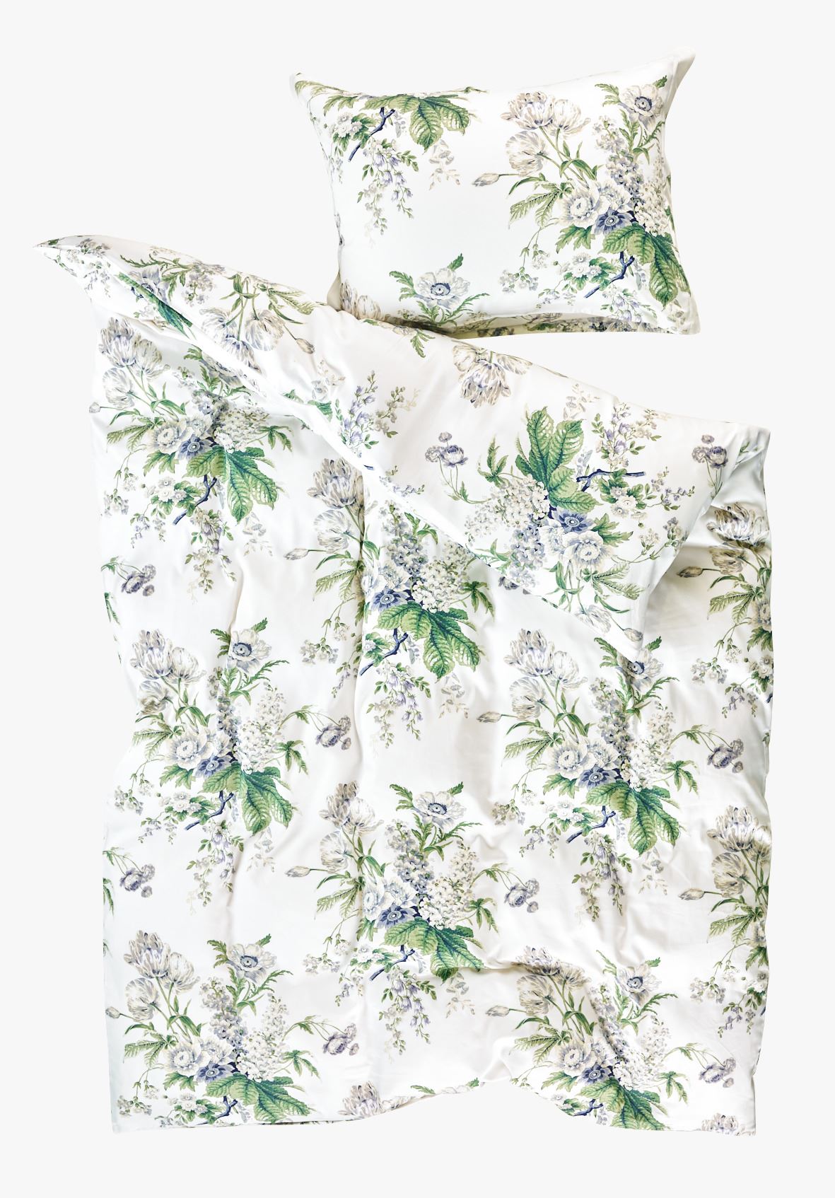 Voodipesukomplekt satiinpuuvillane mitmevärviline/sinine - 230x220 cm mitmevärviline/sinine - 1