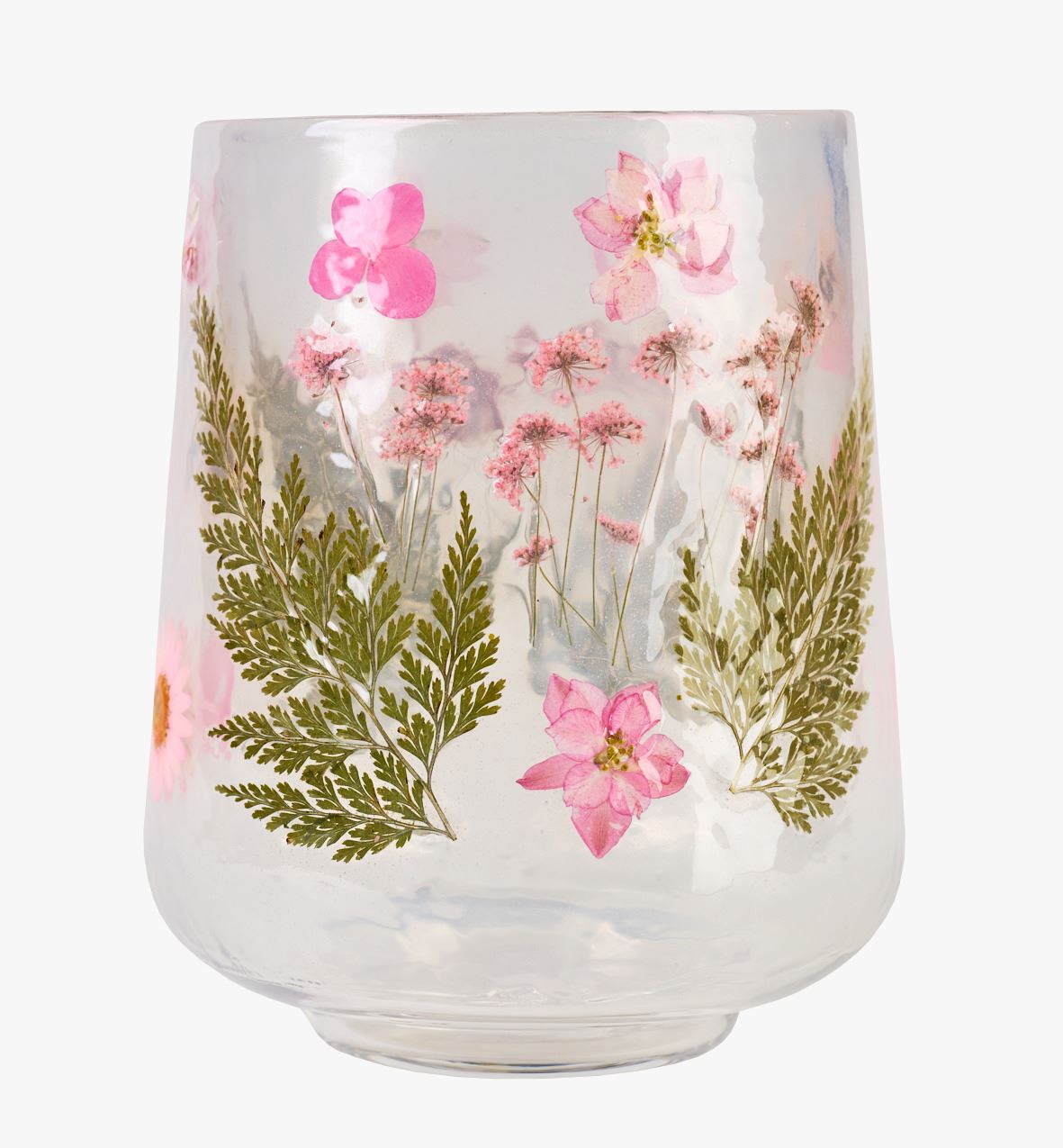 Küünlalatern mitmevärviline/roosa - 10x10x12,5 cm mitmevärviline/roosa - 1