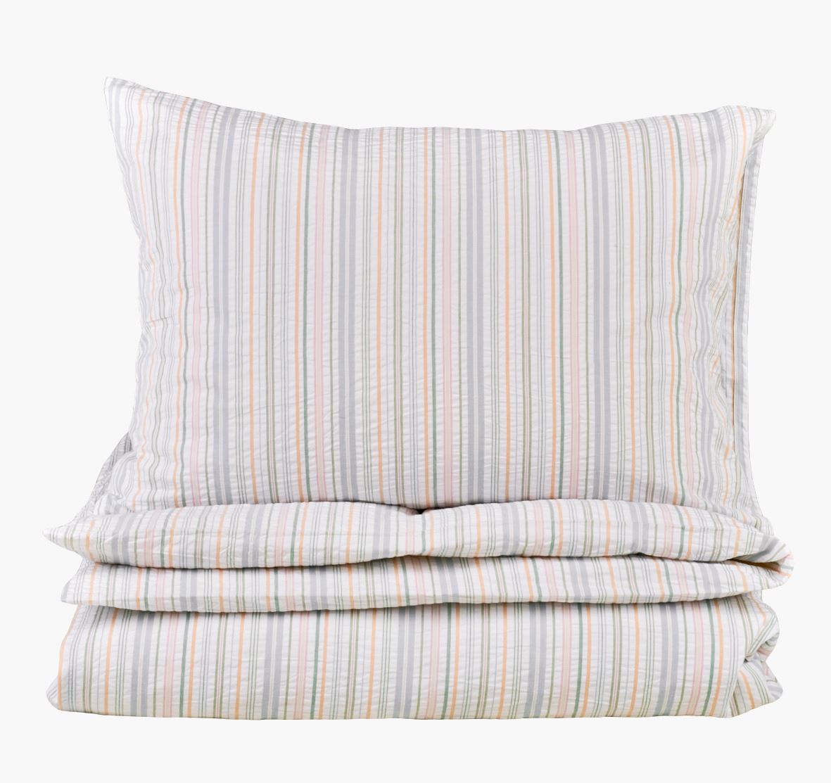 Voodipesukomplekt krepp-puuvillane mitmevärviline - 150x210+50x60 cm mitmevärviline - 1