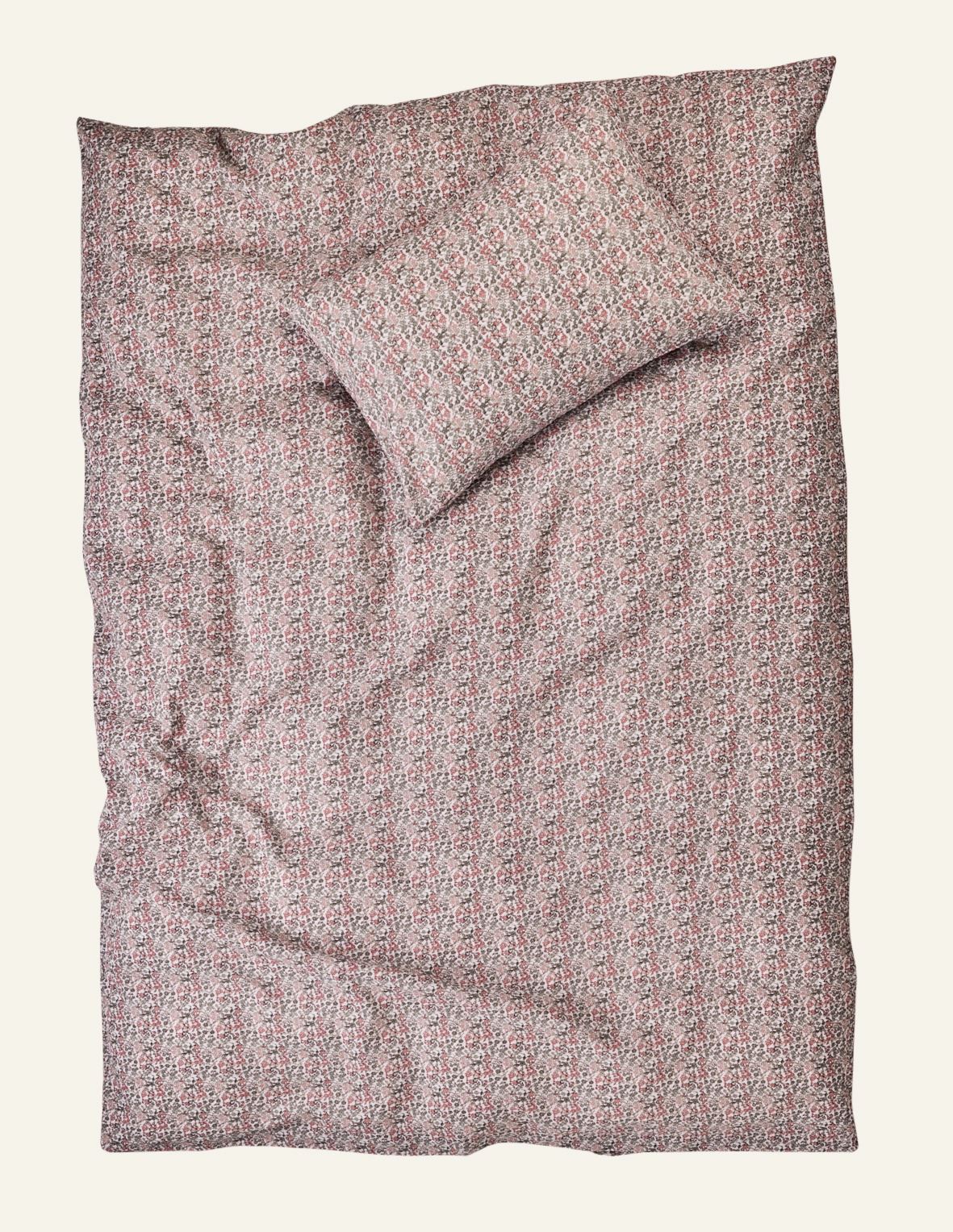 Voodipesukomplekt krepp-puuvillane mitmevärviline/roosa - 3