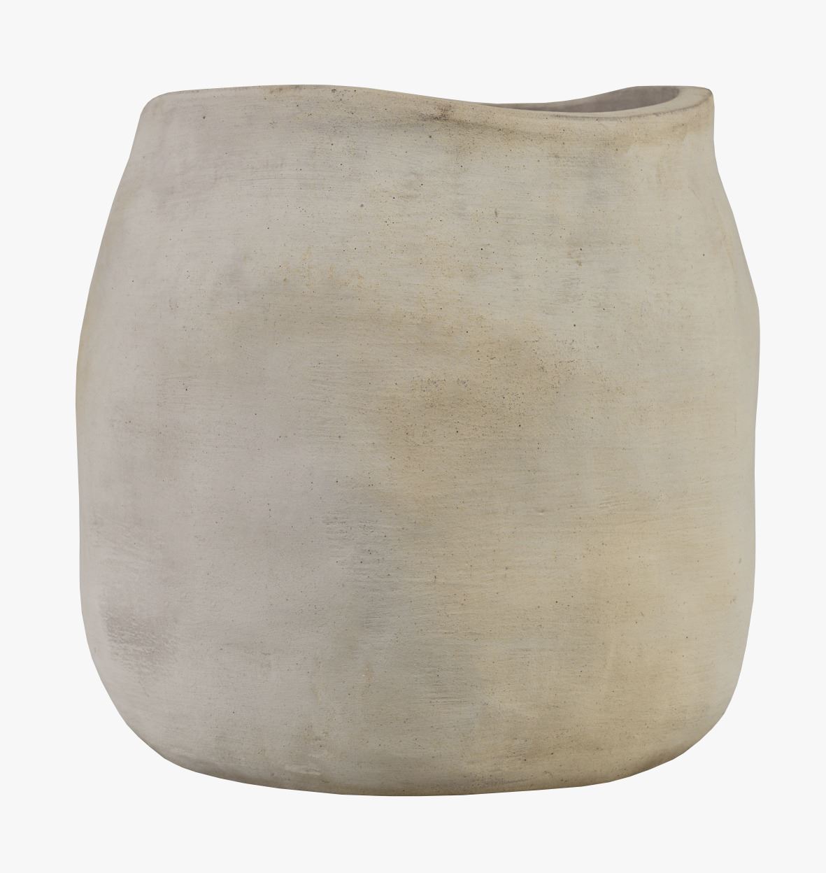 Keraamiline vaas loodusvalge - 33x33x32 cm loodusvalge - 1
