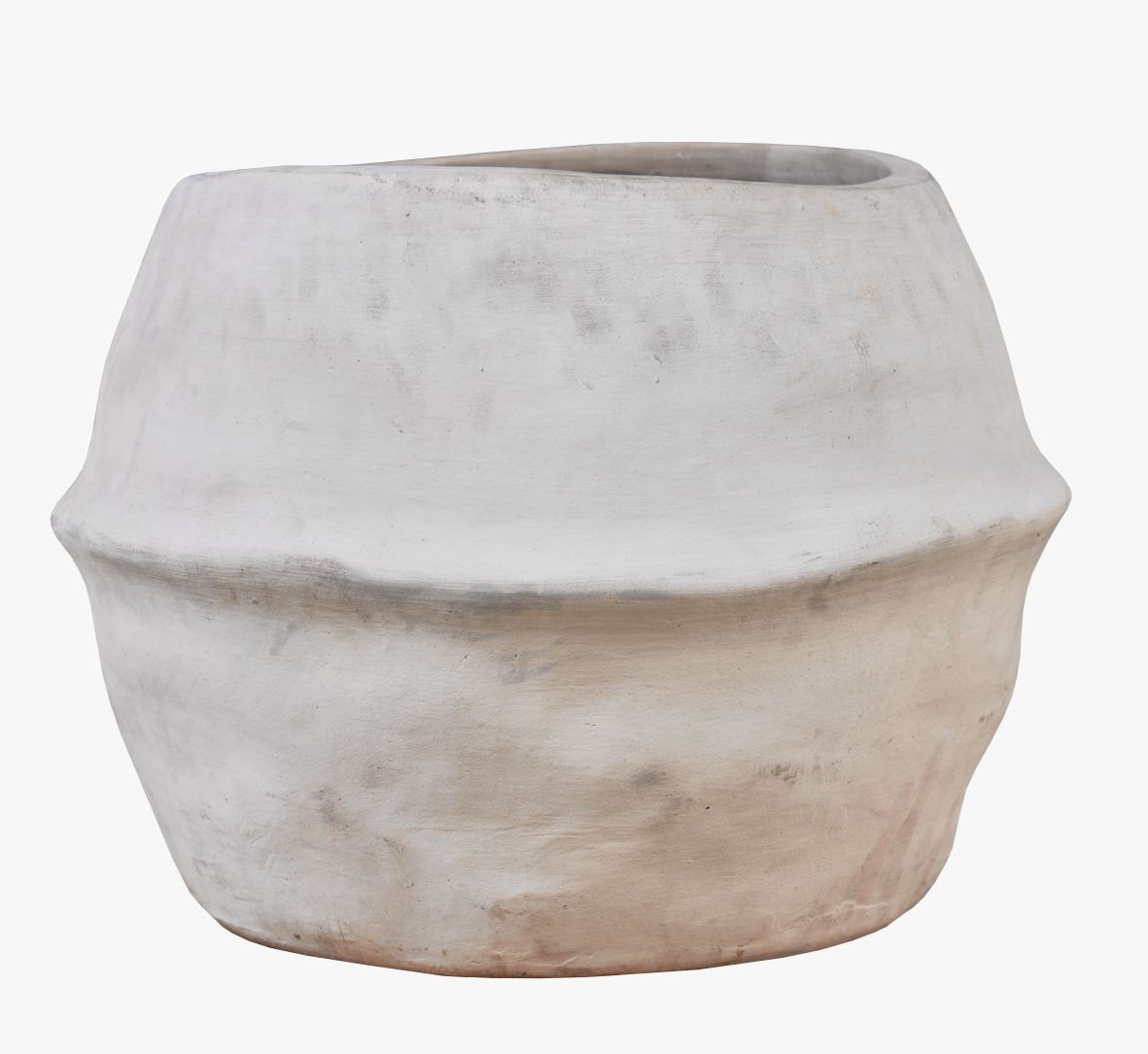 Keraamiline vaas loodusvalge - 32x32x25 cm loodusvalge - 1