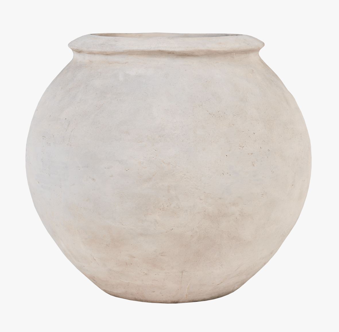 Keraamiline vaas loodusvalge - 41x41x38 cm loodusvalge - 1