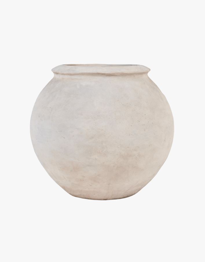 Keraamiline vaas loodusvalge - 41x41x38 cm loodusvalge - 1