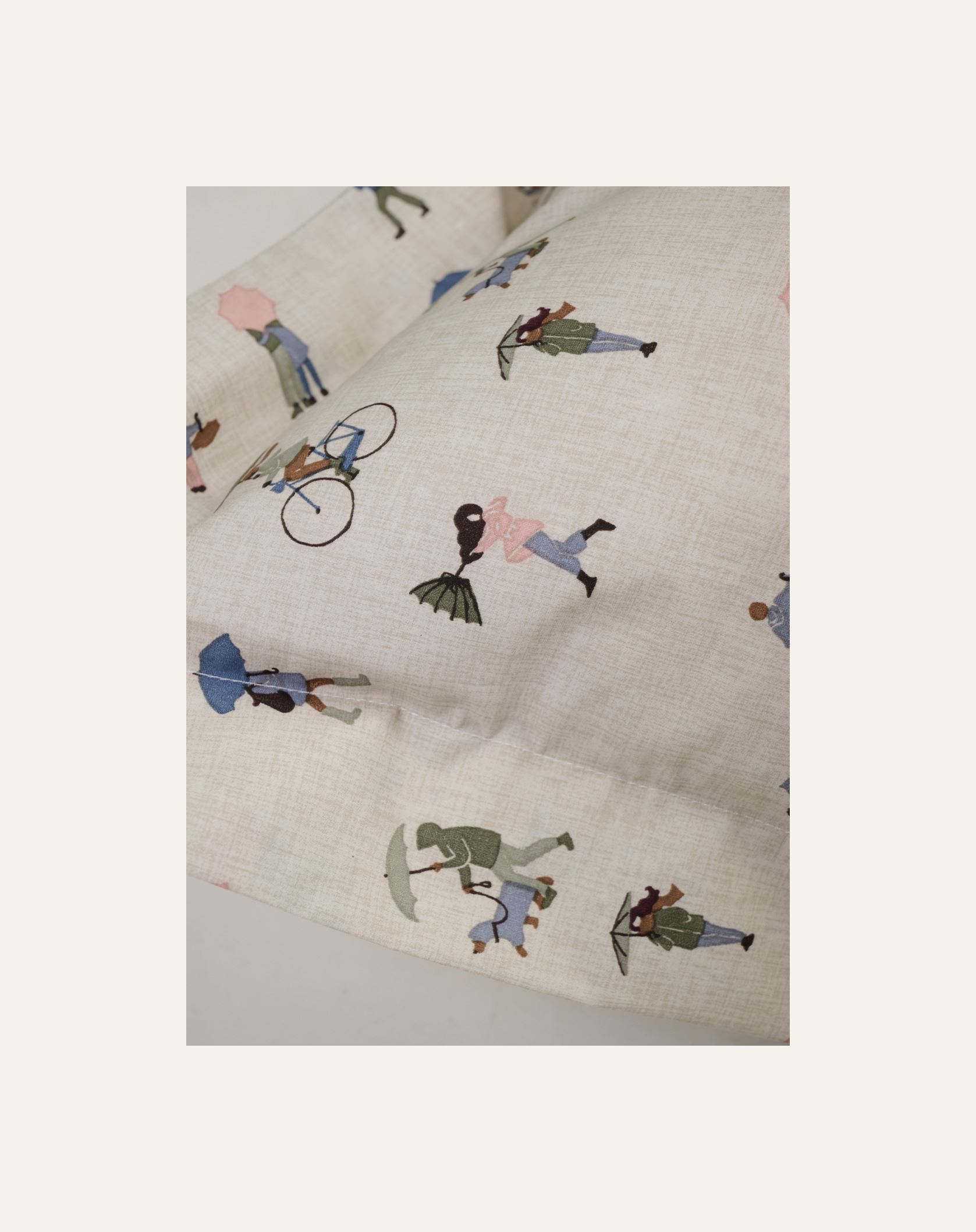 Puuvillane padjapüür mitmevärviline/roheline - 2