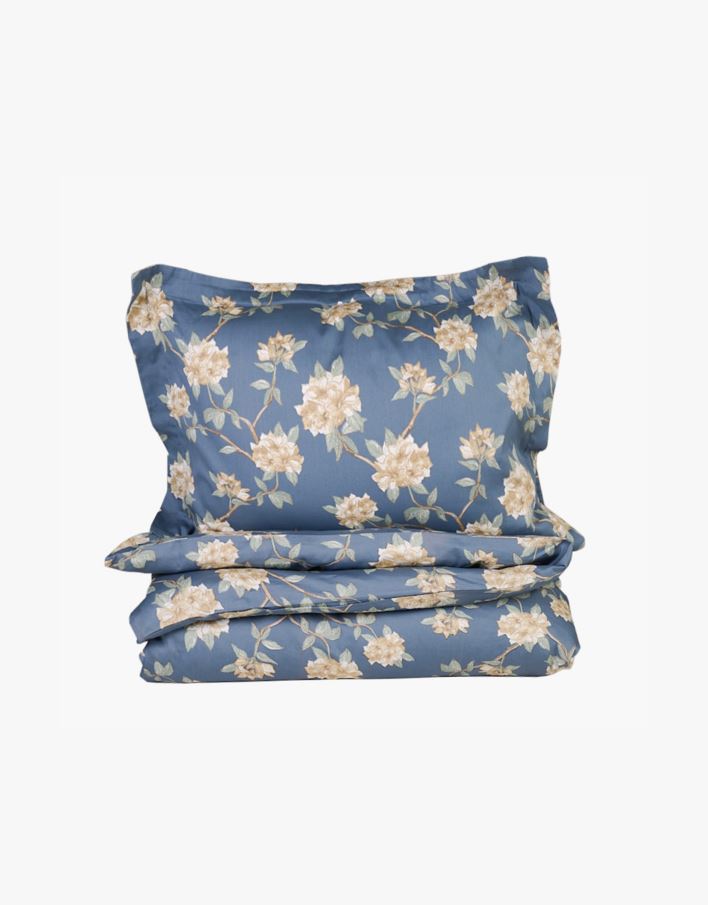 Voodipesukomplekt satiinpuuvillane udusinine - 150x210 cm udusinine - 1