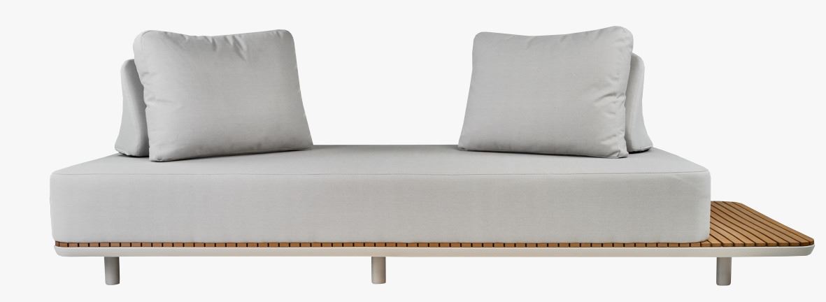 Lounge diivan loodusvalge - 96,5x253x31,5 cm loodusvalge - 1