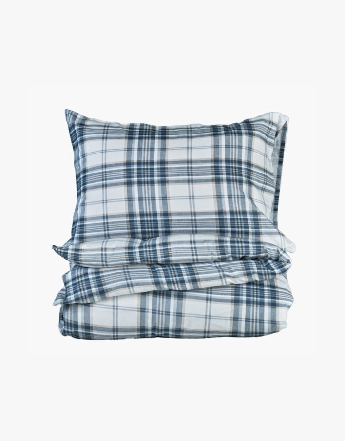 Flanell voodipesukomplekt sinine - 230x220 cm sinine - 1