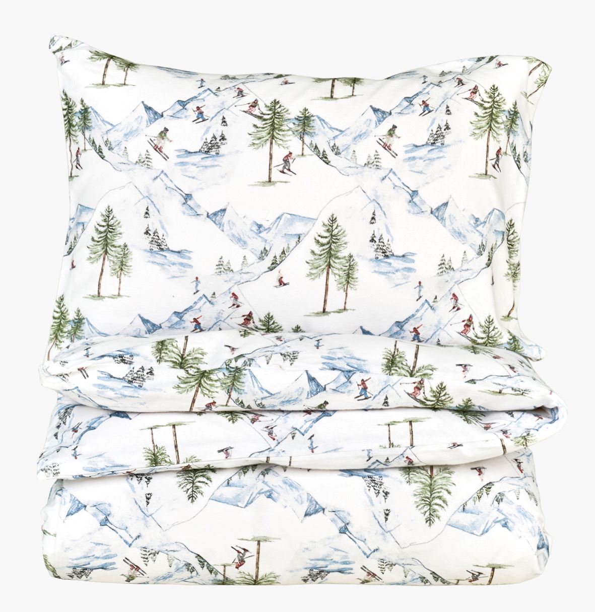 Flanell voodipesukomplekt mitmevärviline - 150x210 cm mitmevärviline - 1