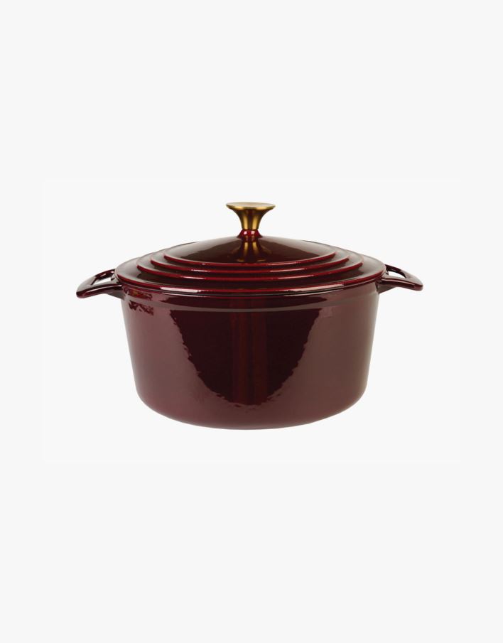 Malmist pott ümmargune tumepunane - 4300ml tumepunane - 1