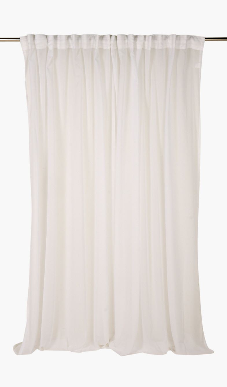 Eriti lai kardin valge - 270x300 cm valge - 1