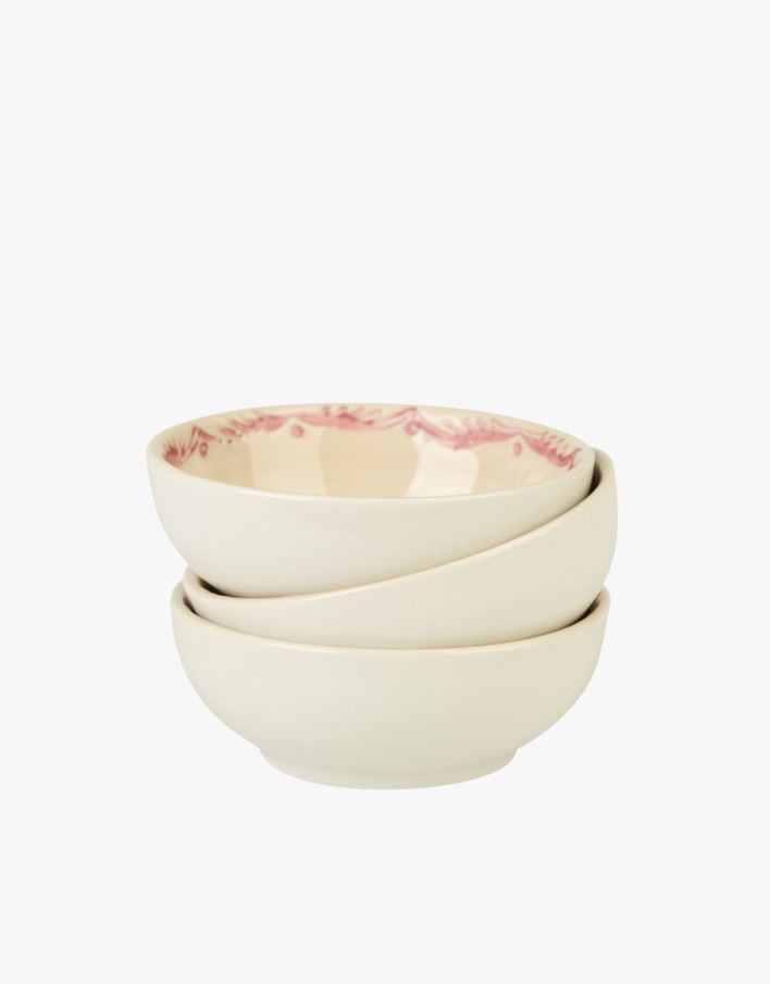 Kausid 3tk punane - ø8,2 h 3cm punane - 1