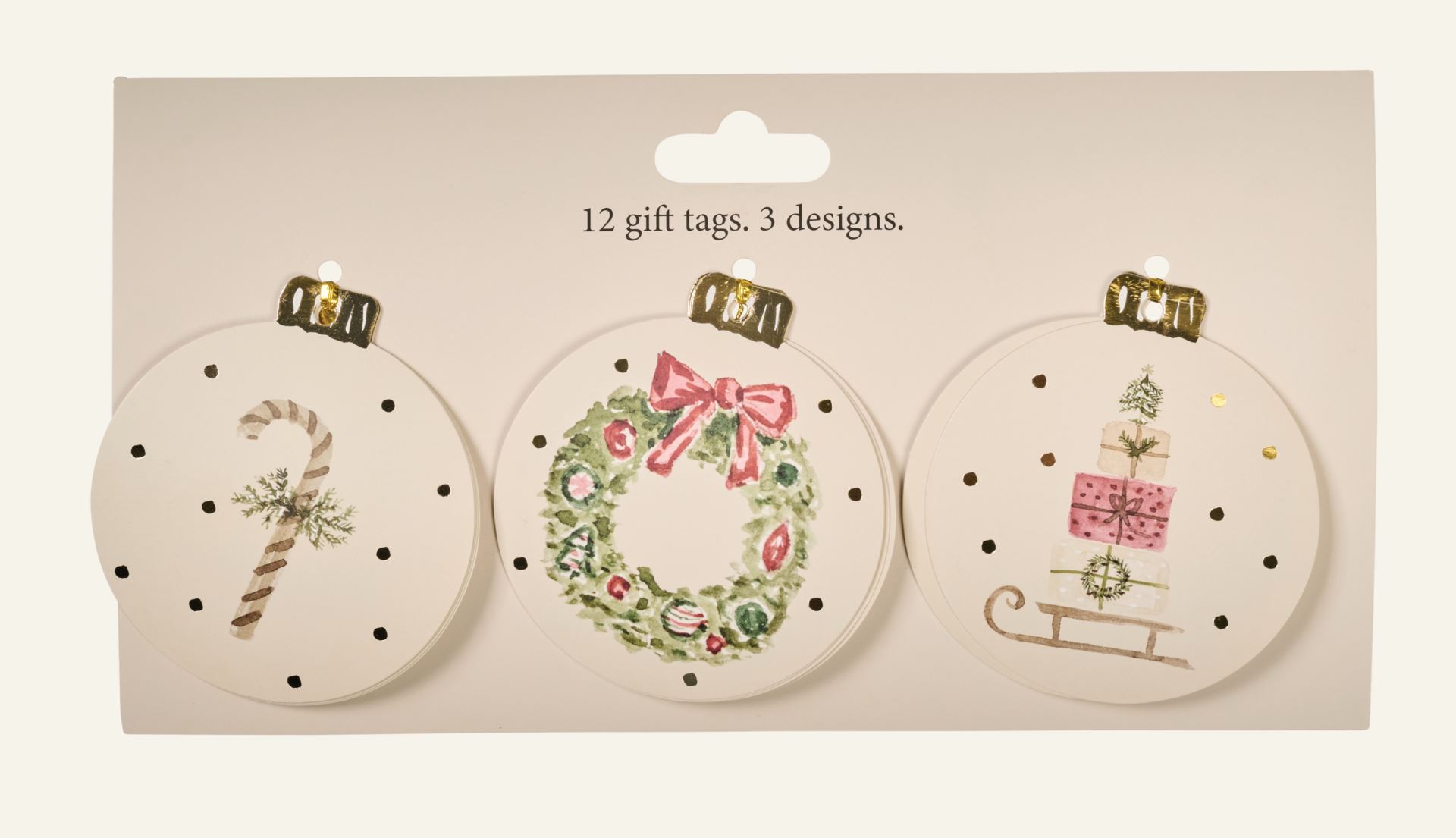 Kingisildid 12tk loodusvalge - ø8 cm loodusvalge - 1
