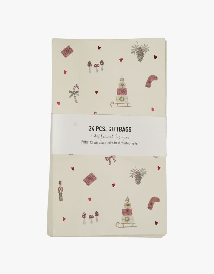 Kalenderkotid 24 tk mitmevärviline/punane - 14x24x6,5cm mitmevärviline/punane - 1