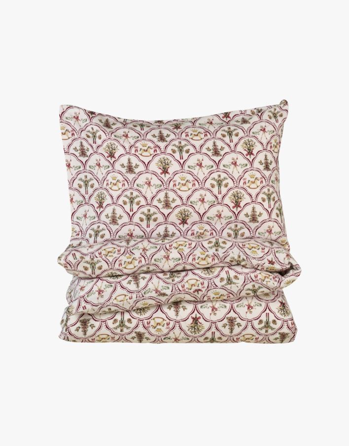 Flanell voodipesukomplekt mitmevärviline/punane - 230x220 cm mitmevärviline/punane - 1