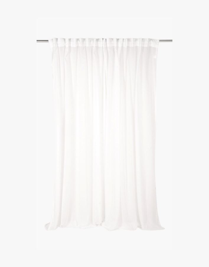 Eriti lai linane kardin valge - 240x300 cm valge - 1