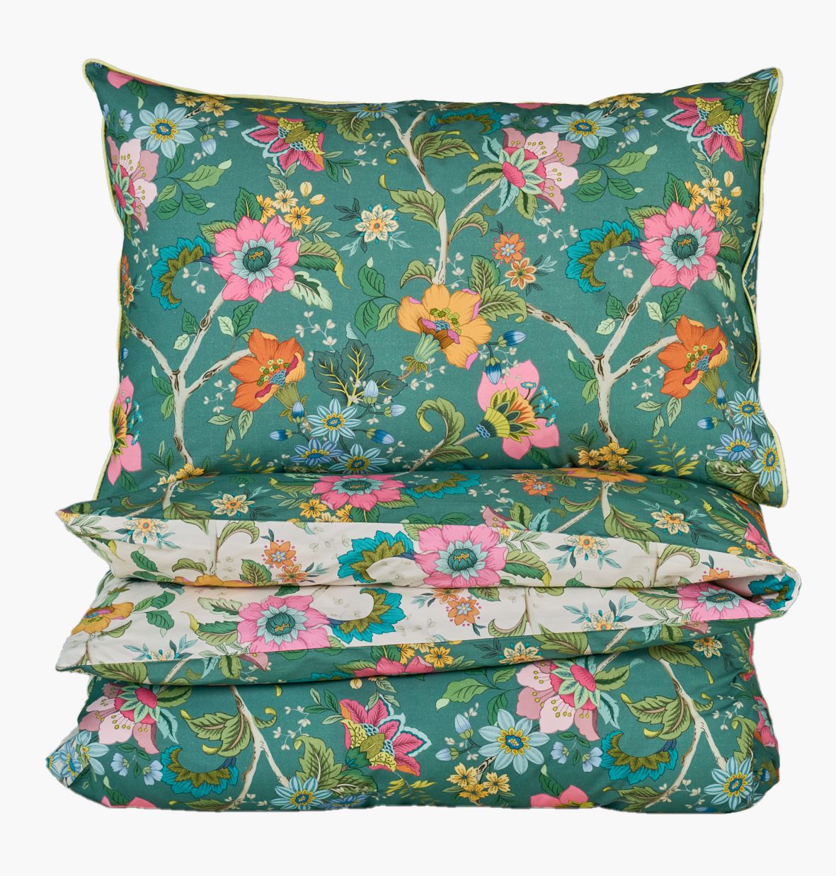 Voodipesukomplekt perkalpuuvillast mitmevärviline - 150x210 cm mitmevärviline - 1