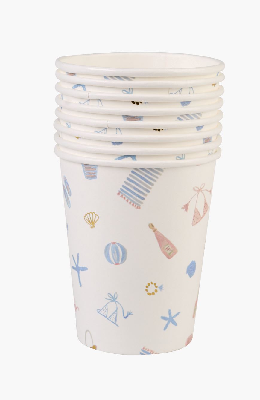 Papptass x 8 mitmevärviline - 250 ml mitmevärviline - 1