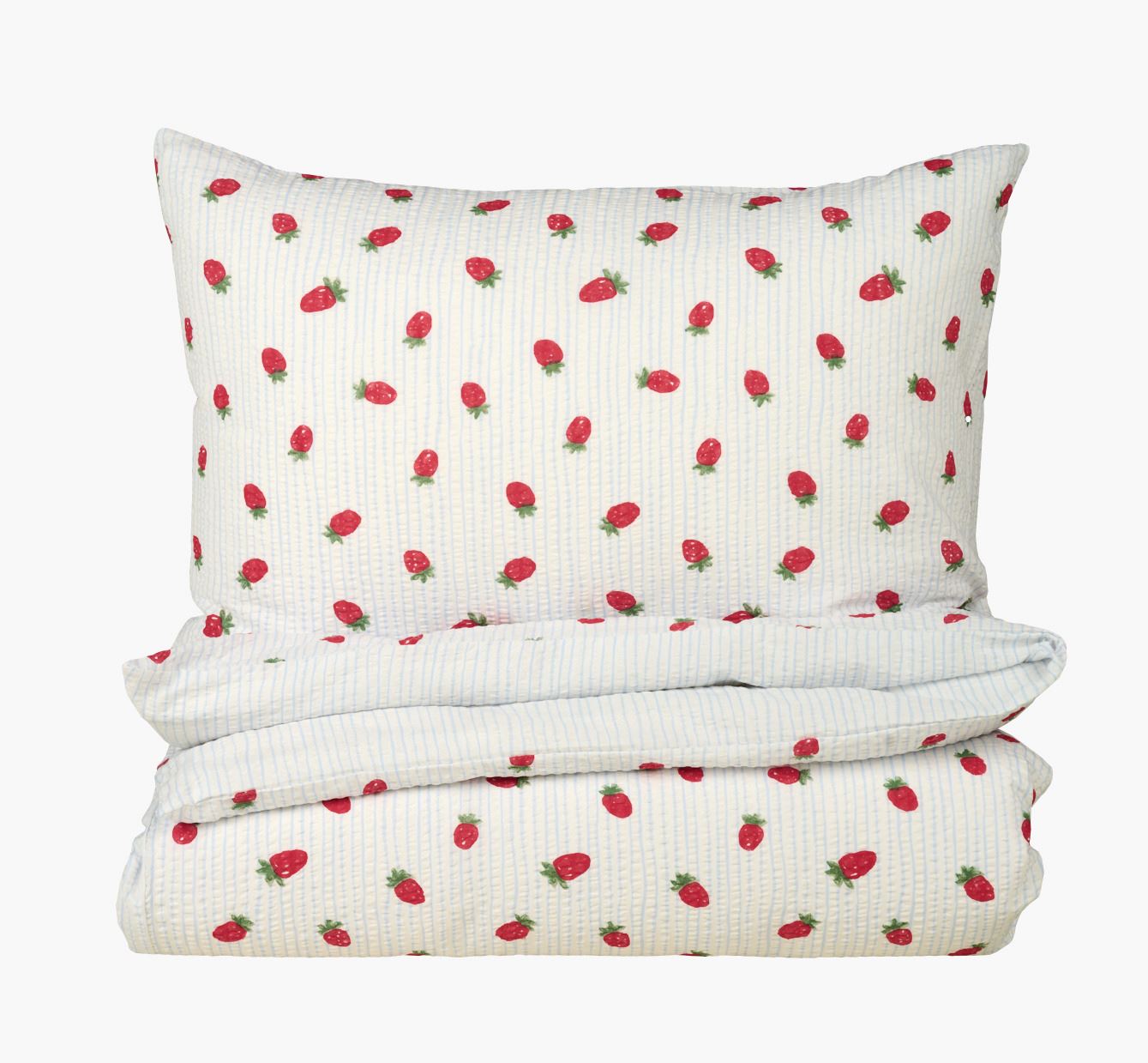 Voodipesukomplekt krepp-puuvillane hele sinine - 150x210 cm hele sinine - 1