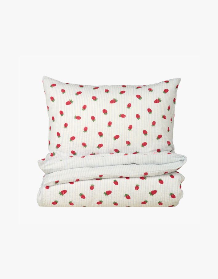 Voodipesukomplekt krepp-puuvillane hele sinine - 150x210 cm hele sinine - 1