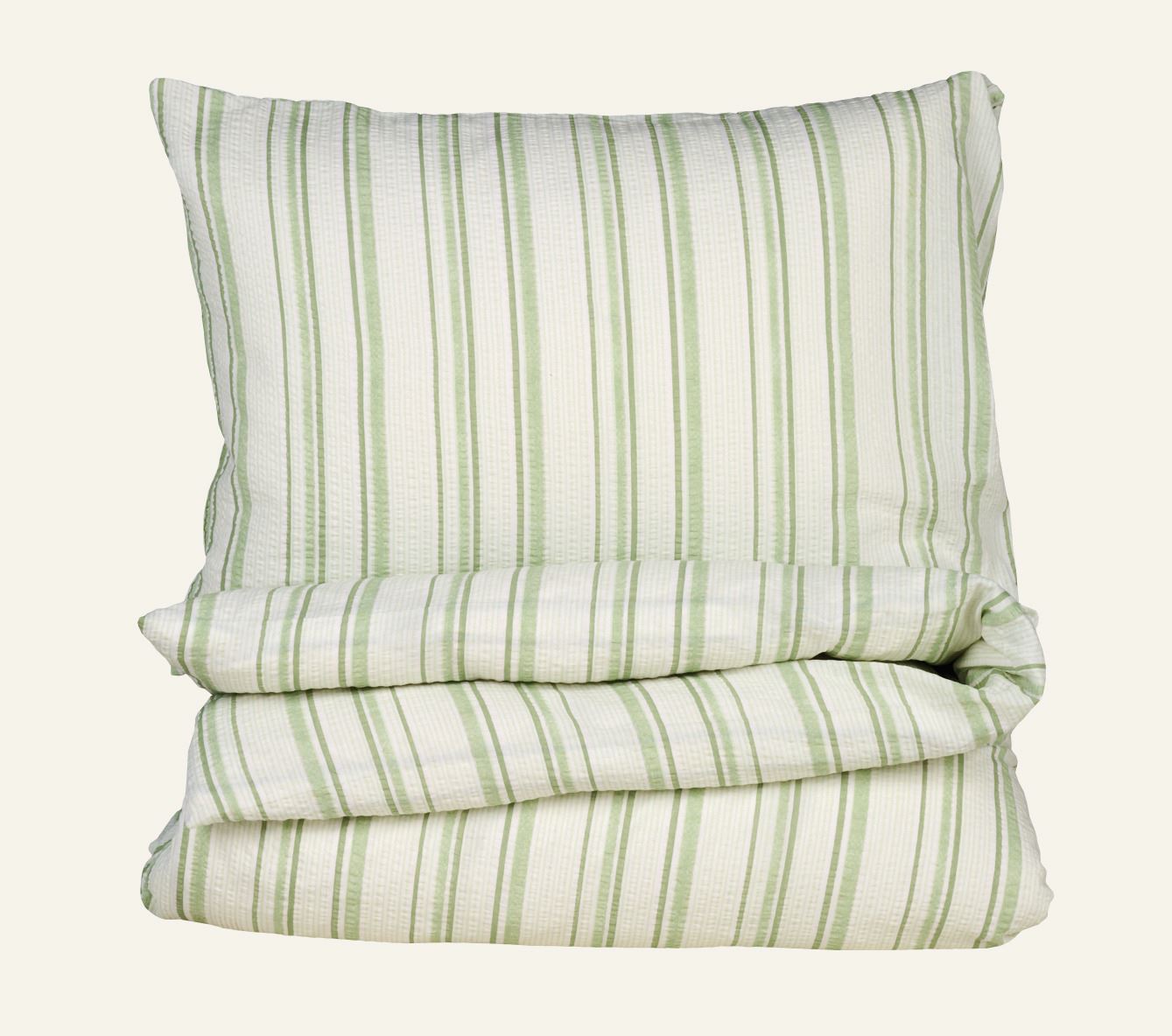 Voodipesukomplekt krepp-puuvillane roheline - 150x210 cm/50x60 cm roheline - 1