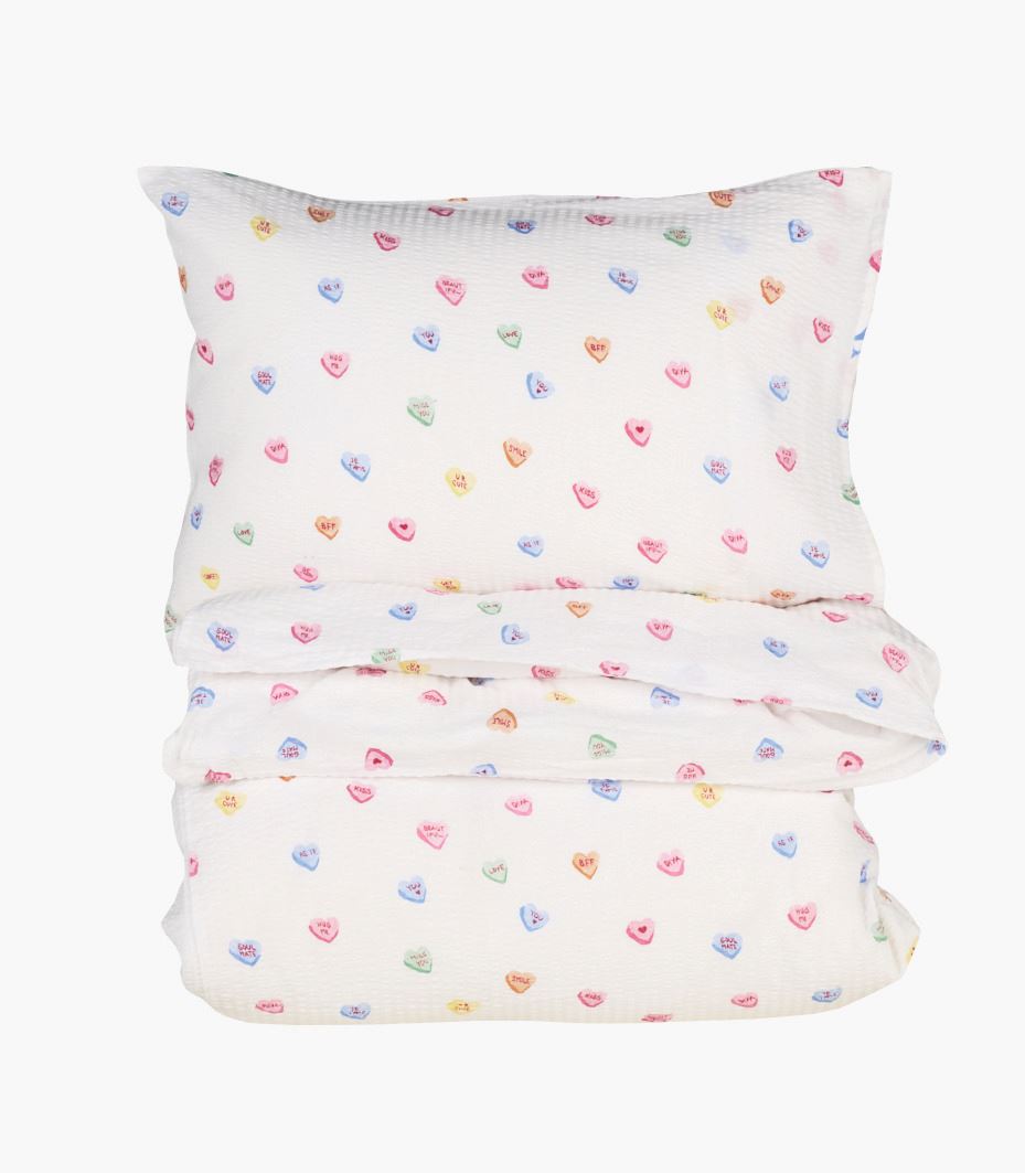 Voodipesukomplekt krepp-puuvillane mitmevärviline - 150x210 cm mitmevärviline - 1