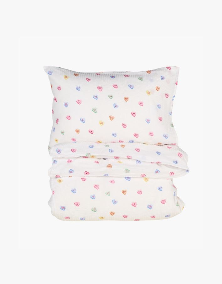 Voodipesukomplekt krepp-puuvillane mitmevärviline - 150x210 cm mitmevärviline - 1