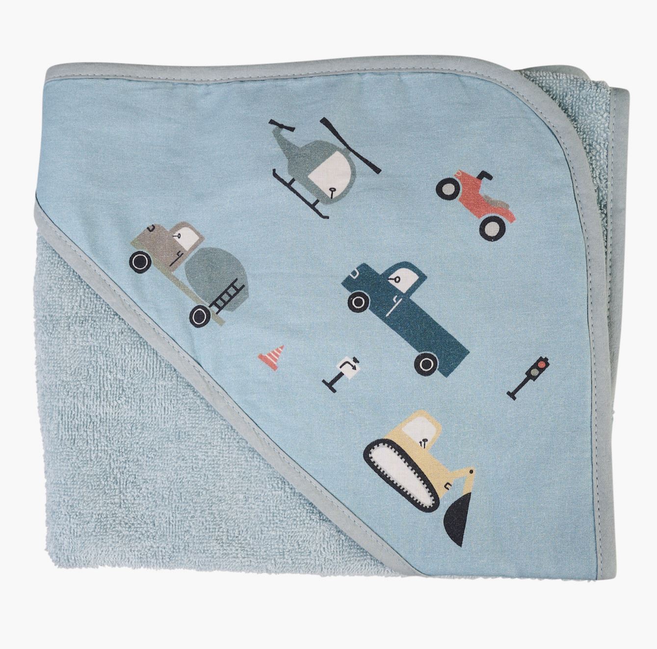 Kapuutsiga rätik sinine - 75x75 cm sinine - 1