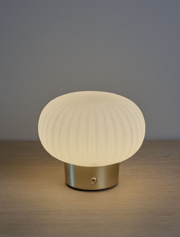 Led laualamp messing - 3